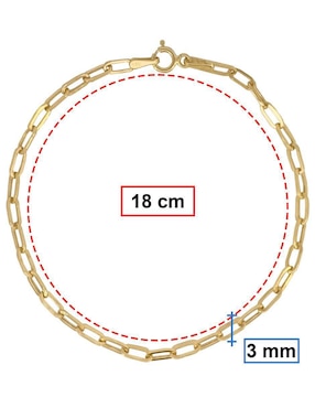 Pulsera Horoz de oro 10 K con acabado pulido