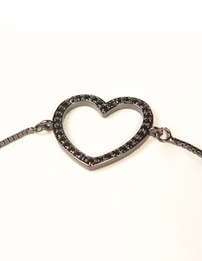 Pulsera Yoiko Amor con acabado baño rodio