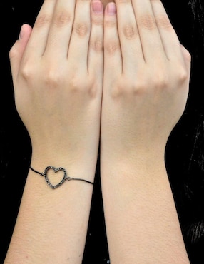 Pulsera Yoiko Amor con acabado baño rodio
