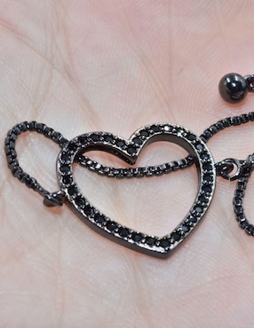 Pulsera Yoiko Amor con acabado baño rodio
