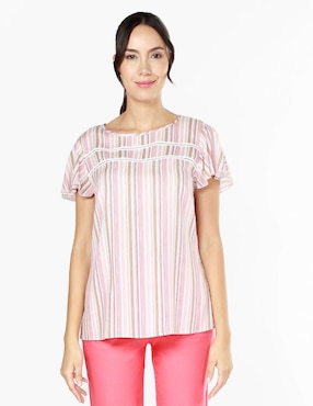 Blusa LIEB Basics Manga Corta Para Mujer