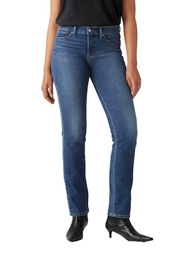 Jeans Straight Levi's Corte Cintura Para Mujer