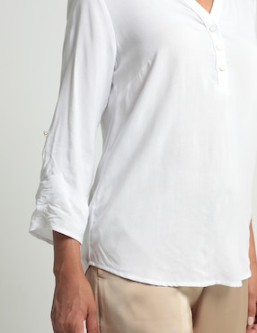 Blusa Ferrioni manga larga para mujer