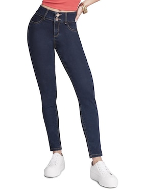 Jeans Ultra Skinny Seven Jeans 1170indi Corte Media Cintura Para Mujer