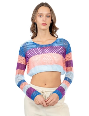 Suéter Forever 21 cuello redondo para mujer