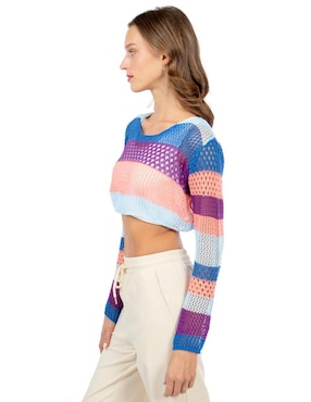 Suéter Forever 21 cuello redondo para mujer