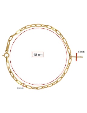 Pulsera Horoz de oro 10 K con acabado pulido