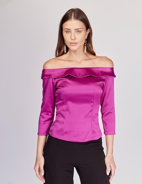 Blusa Linea Pura manga 3/4 para mujer