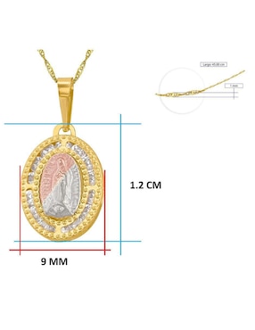 Collar ovalado Horoz de oro 10 K
