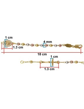 Pulsera Horoz con acabado chapa de oro