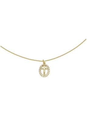 Collar de cruz Horoz