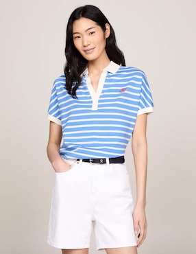 Playera Tipo Polo Tommy Hilfiger Para Mujer