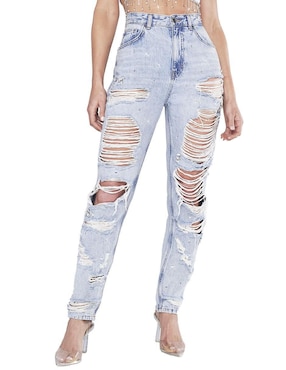 Jeans Mom Seven Jeans 9746acwa Corte Cintura Alta Para Mujer