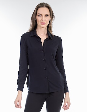 Blusa Camisera Foley's Manga Larga Para Mujer