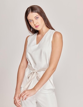 Blusa de tirantes Linea Pura para mujer