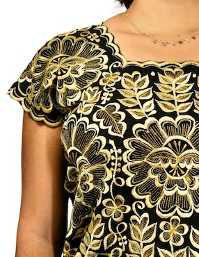 Blusa Teya Artesanal sin manga para mujer