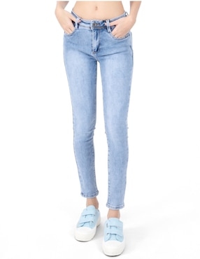 Jeans Slim Quarry Corte Cintura Para Mujer