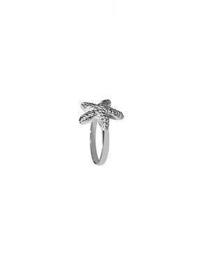 Anillo de estrella Cometa P 925 de plata brillante