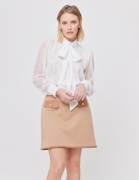 Falda mini Linea Pura cintura alta