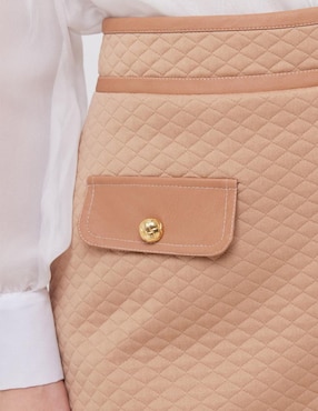 Falda mini Linea Pura cintura alta