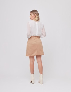 Falda mini Linea Pura cintura alta
