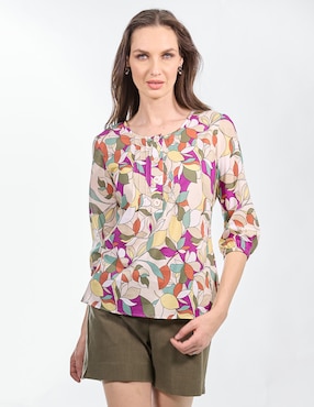 Blusa Foley's Manga 3/4 Para Mujer