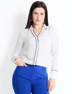 Blusa Liz Claiborne Manga Larga Para Mujer