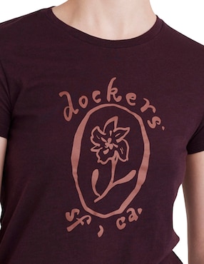 Playera manga corta Dockers Graphic Tee cuello redondo para mujer