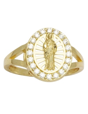 Anillo Horoz 10 K De Oro Zirconia