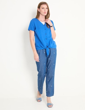 Blusa LIEB Basics manga corta para mujer