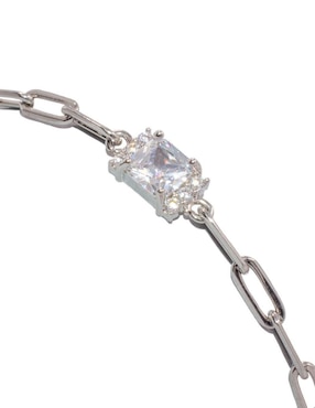 Pulsera Yoiko Elena Plateado con acabado baño rodio