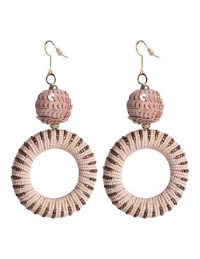 Aretes circulares Yoiko Devi con acabado brillante
