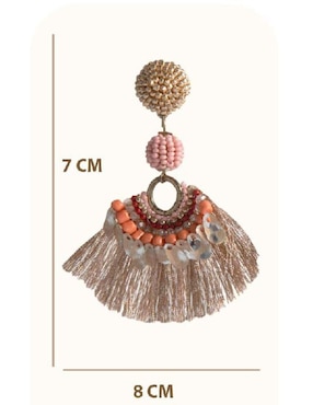 Aretes de abanico Yoiko Bua con acabado brillante
