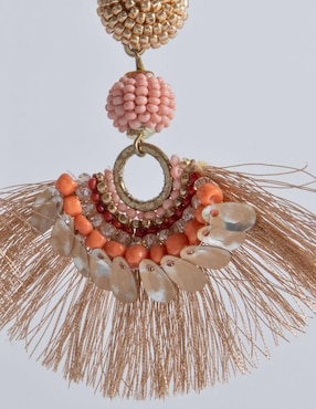 Aretes de abanico Yoiko Bua con acabado brillante