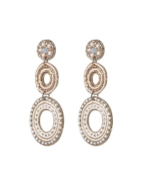 Aretes circulares Yoiko Mahila con acabado brillante