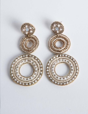 Aretes circulares Yoiko Mahila con acabado brillante