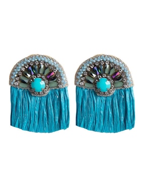 Aretes de abanico Yoiko con acabado mate
