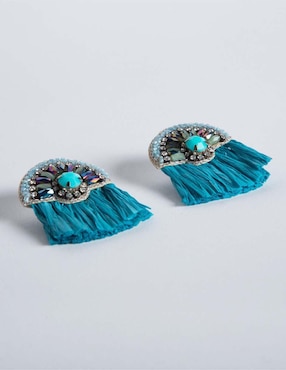 Aretes de abanico Yoiko con acabado mate