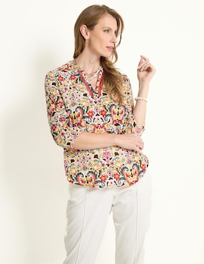 Blusa Delirium Manga 3/4 Para Mujer