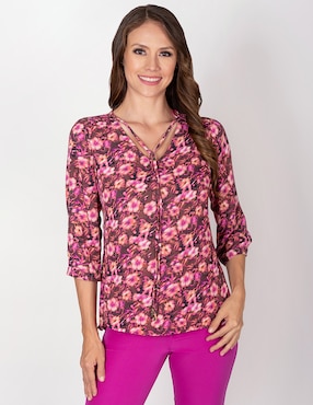 Blusa Delirium Manga 3/4 Para Mujer