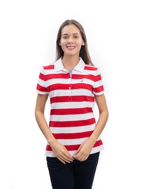 Playera Tipo Polo Nautica Para Mujer