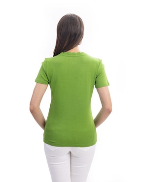 Playera manga corta Nautica cuello redondo para mujer