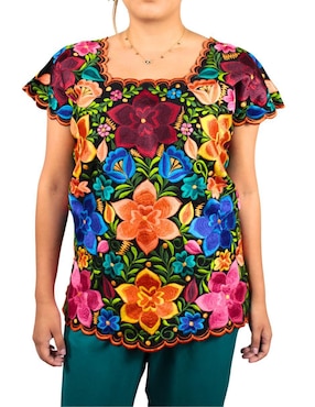 Blusa Teya Artesanal sin manga para mujer