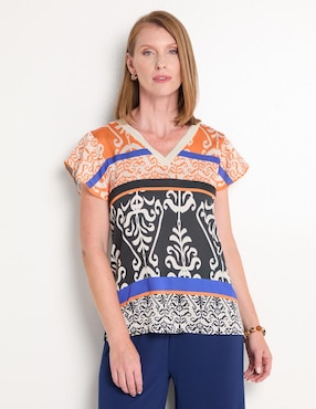 Blusa Lieb manga corta para mujer