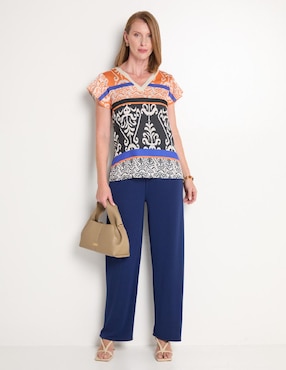 Blusa Lieb manga corta para mujer