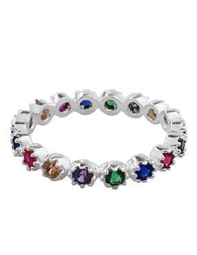 Anillo Horoz P 925 de plata zirconia pulido