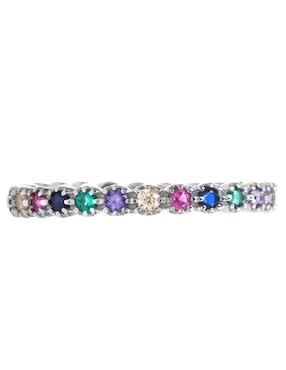 Anillo Horoz P 925 de plata zirconia pulido