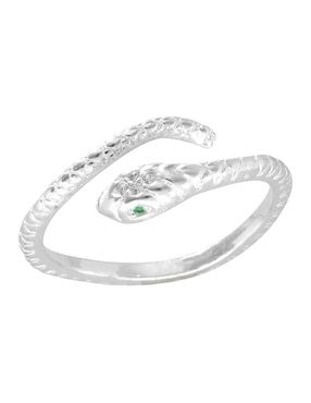 Anillo De Serpiente Horoz P 925 De Plata Zirconia