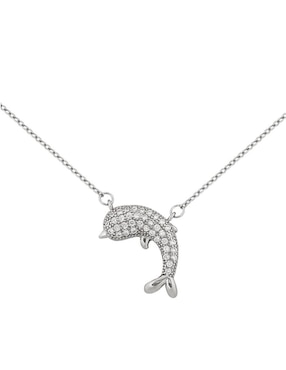 Collar de delfín Horoz de plata P 925