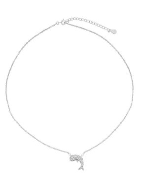 Collar de delfín Horoz de plata P 925